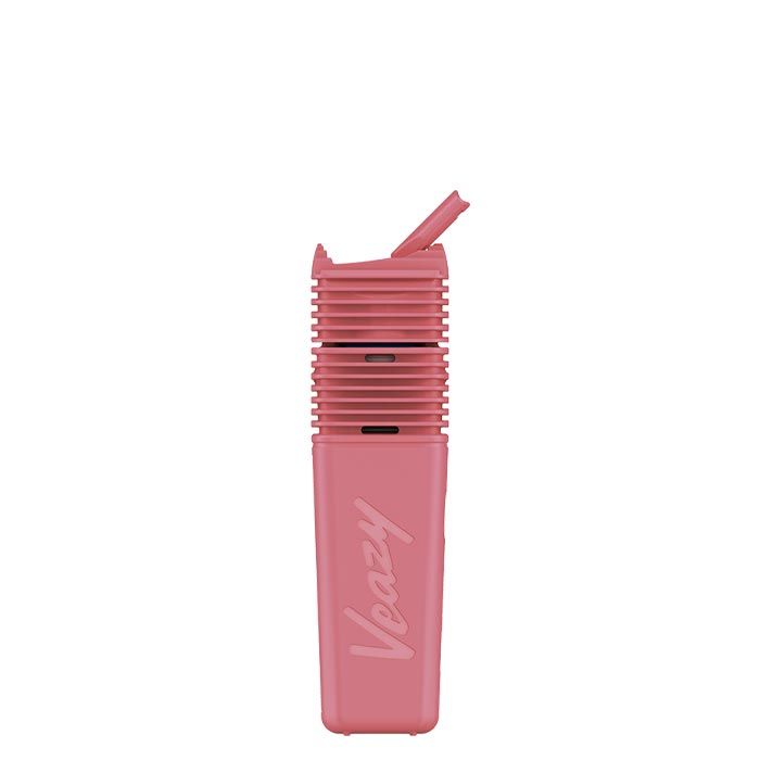Pink VEAZY device on a white background