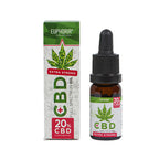 Euphoria CBD Oil 20% with packaging on white background