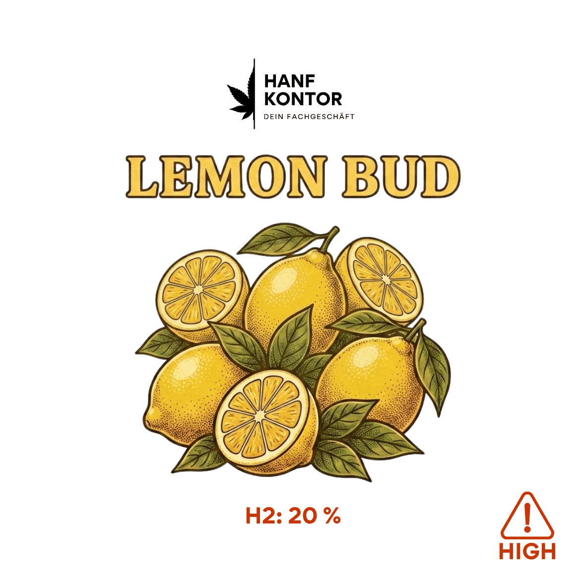 Lemon Bud on white Background