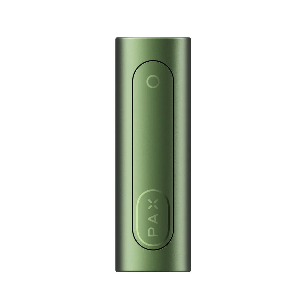 Green device with 'PAX' branding on a white background