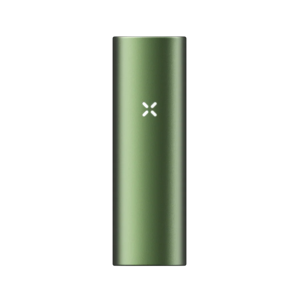 Green device with 'PAX' branding on a white background