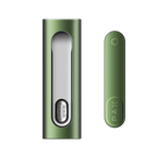 Green device with 'PAX' branding on a white background
