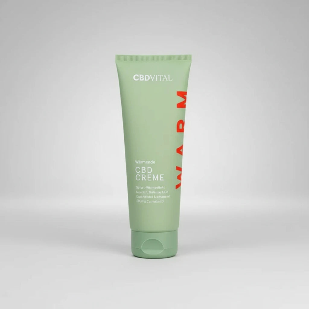 CBD Vital cream tube on a white background